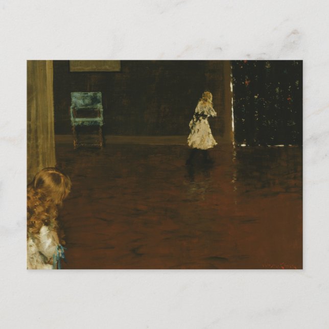 William Merritt Chase - Hide and Seek Postcard (Front)