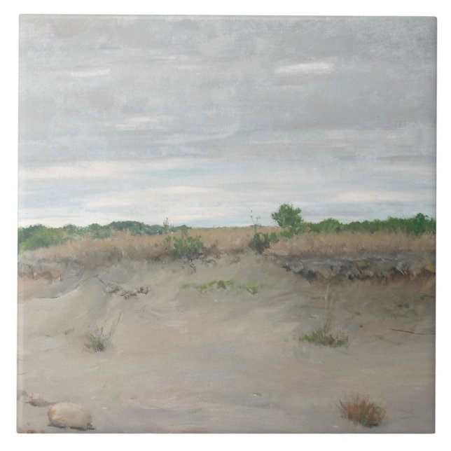William Merritt Chase - Wind-Swept Sands Tile (Front)
