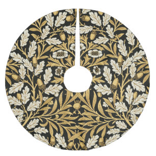 William Mirrors Acorns & Oak Leaves Autumn Garden Brushed Polyester Tree Skirt