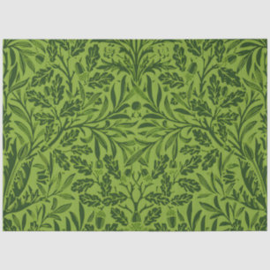 William Mirrors Acorns & oak leaves Pattern Green Tissue Paper