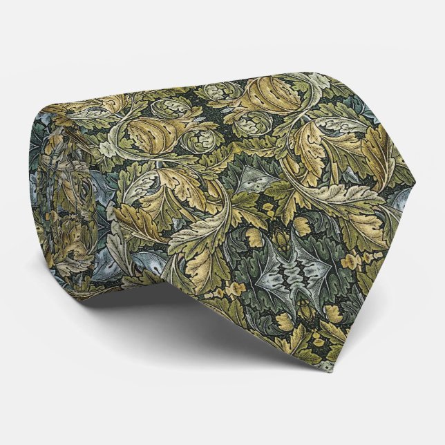 William Morris 1875 Acanthus neck tie (Rolled)
