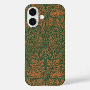 William Morris 1881 Birds, Rabbit Floral Pattern  iPhone 16 Case