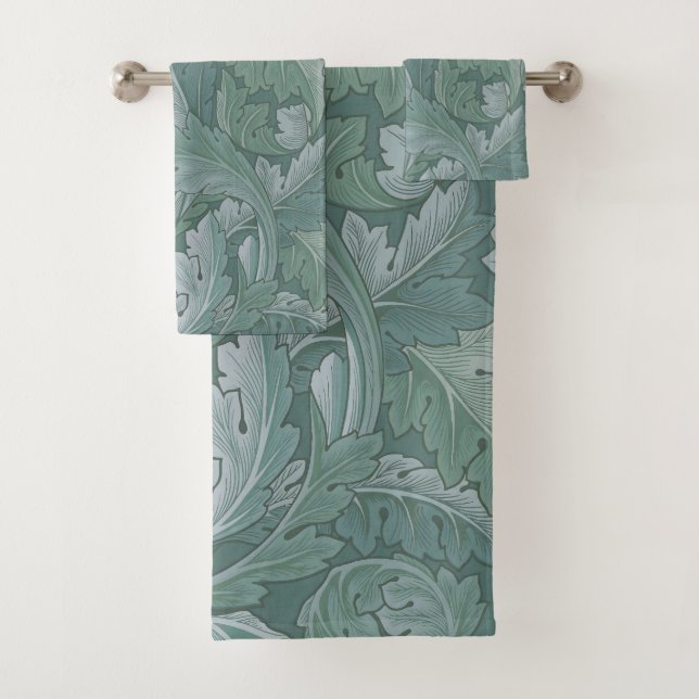William Morris Acanthus Botanical Harmony Classic Bath Towel Set (Insitu)
