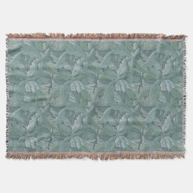 William Morris Acanthus Botanical Harmony Classic Throw Blanket (Front)