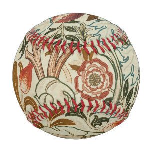 William Morris Acanthus Embroidery Floral Pattern Baseball