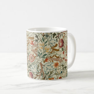 William Morris Acanthus Embroidery Floral Pattern Coffee Mug