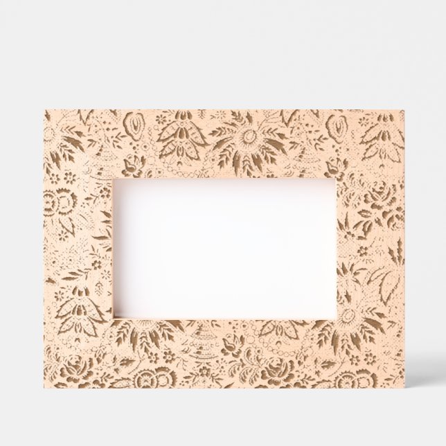 William Morris Acanthus Embroidery Floral Pattern  Etched Frames (Front)