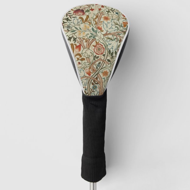 William Morris Acanthus Embroidery Floral Pattern  Golf Head Cover (Front)