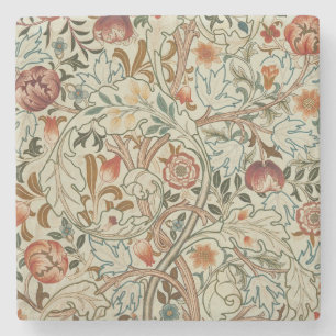 William Morris Acanthus Embroidery Floral Pattern Stone Coaster