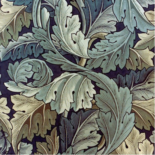 William Morris Acanthus Floral Wallpaper Design Standing Photo ...