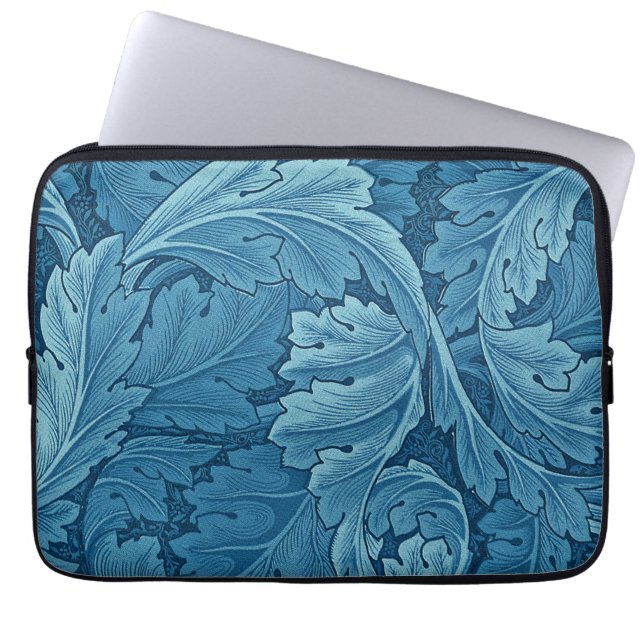 William Morris Acanthus in Blue Laptop Sleeve (Front)