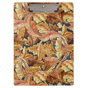 William Morris Acanthus Leaf Autumn Pattern Clipboard