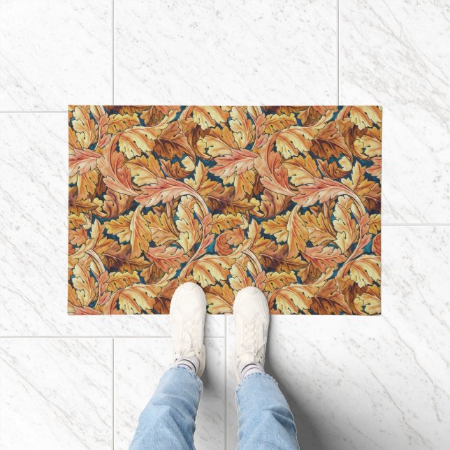 William Morris Acanthus Leaf Autumn Pattern Doormat (Indoor)