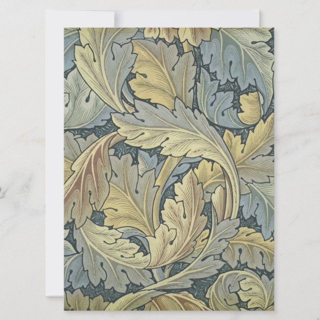 William Morris Acanthus Leaves Floral Art Nouveau (Front)