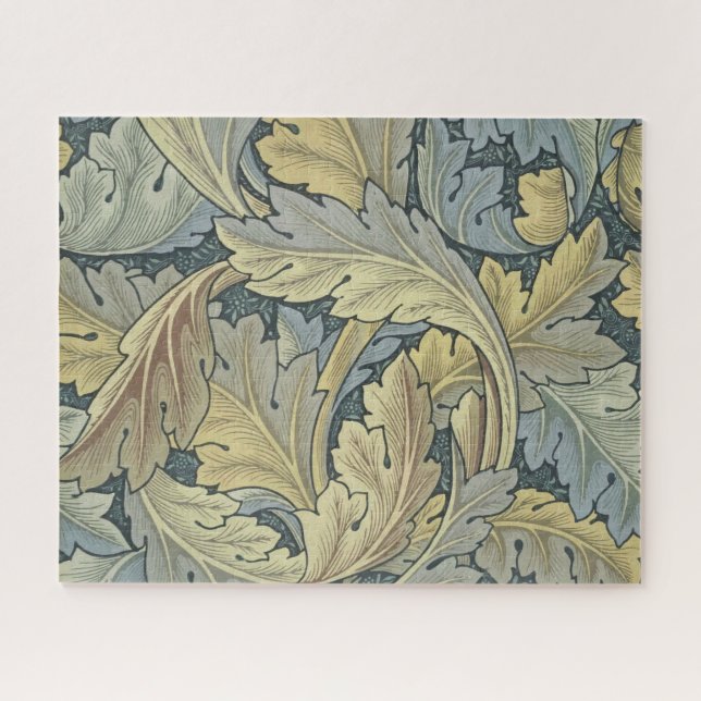 William Morris Acanthus Leaves Floral Art Nouveau Jigsaw Puzzle (Horizontal)