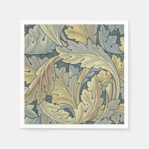 William Morris Acanthus Leaves Floral Art Nouveau Napkin