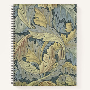 William Morris Acanthus Leaves Floral Art Nouveau Notebook