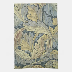 William Morris Acanthus Leaves Floral Art Nouveau Tea Towel