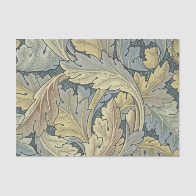 William Morris Acanthus Leaves Floral Art Nouveau Tissue Paper (Front)