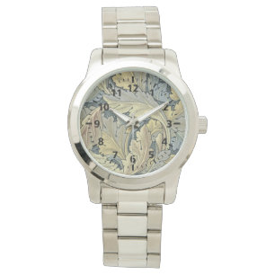 William Morris Acanthus Leaves Floral Art Nouveau Watch
