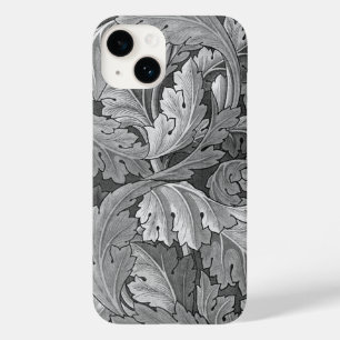 William Morris Acanthus Pattern Silver and Grey Case-Mate iPhone 14 Case