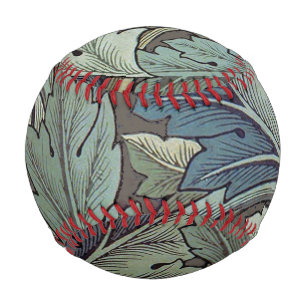 William Morris Acanthus Sage Flower Floral Botanic Baseball