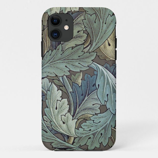 William Morris Acanthus Sage Flower Floral Botanic Case-Mate iPhone Case (Back)