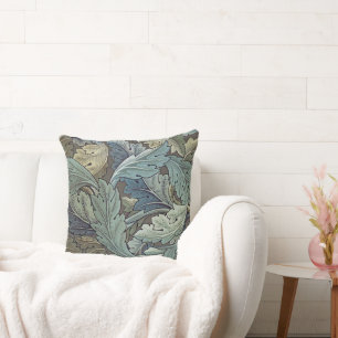 William Morris Acanthus Sage Flower Floral Botanic Cushion