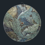 William Morris Acanthus Sage Flower Floral Botanic Dartboard<br><div class="desc">This elegant old world rich flower art design is based on the William Morris Acanthus pattern,  a classic blue green wallpaper design from 1875 created by William Morris for his line of English flower wallpaper.</div>