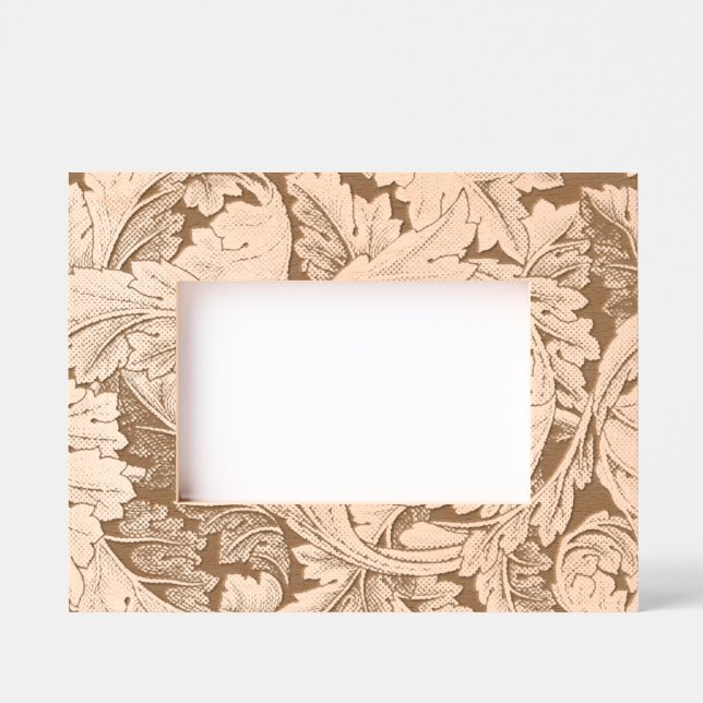 William Morris Acanthus Sage Flower Floral Botanic Etched Frames (Front)