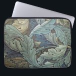 William Morris Acanthus Sage Flower Floral Botanic Laptop Sleeve<br><div class="desc">This elegant old world rich flower art design is based on the William Morris Acanthus pattern,  a classic blue green wallpaper design from 1875 created by William Morris for his line of English flower wallpaper.</div>