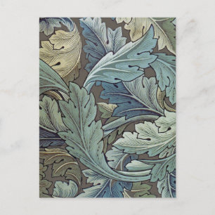 William Morris Acanthus Sage Flower Floral Botanic Postcard