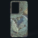 William Morris Acanthus Sage Flower Floral Botanic Samsung Galaxy Case<br><div class="desc">This elegant old world rich flower art design is based on the William Morris Acanthus pattern,  a classic blue green wallpaper design from 1875 created by William Morris for his line of English flower wallpaper.</div>