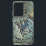 William Morris Acanthus Sage Flower Floral Botanic Samsung Galaxy Case<br><div class="desc">This elegant old world rich flower art design is based on the William Morris Acanthus pattern,  a classic blue green wallpaper design from 1875 created by William Morris for his line of English flower wallpaper.</div>