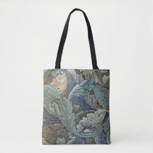 William Morris Acanthus Sage Flower Floral Botanic Tote Bag