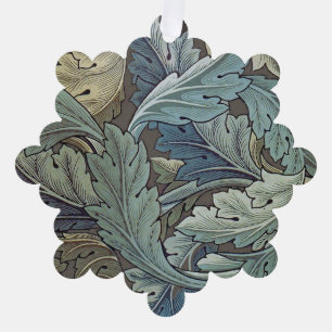 William Morris Acanthus Sage Flower Floral Botanic Tree Decoration Card