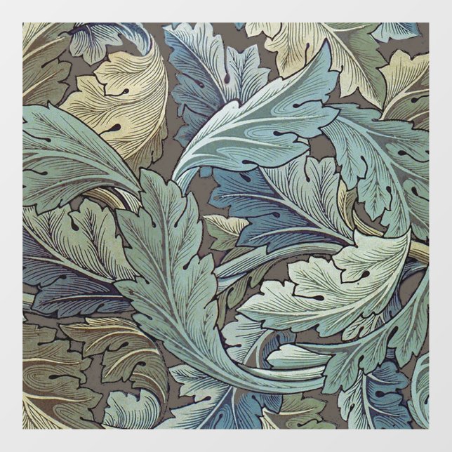 William Morris Acanthus Sage Flower Floral Botanic Window Cling (Sheet)