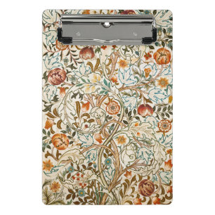 William Morris Acanthus Vintage Floral Art Mini Clipboard