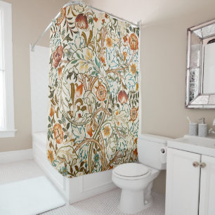 William Morris Acanthus Vintage Floral Art Shower Curtain