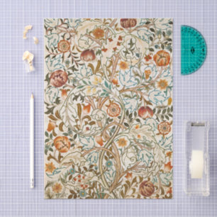 William Morris Acanthus Vintage Floral Art Tissue Paper