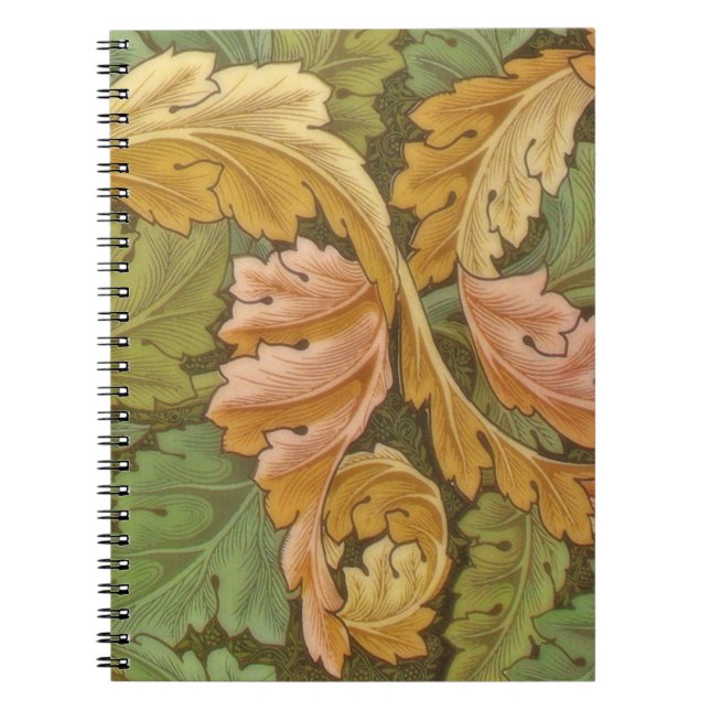William Morris Acanthus Vintage Floral Notebook (Front)
