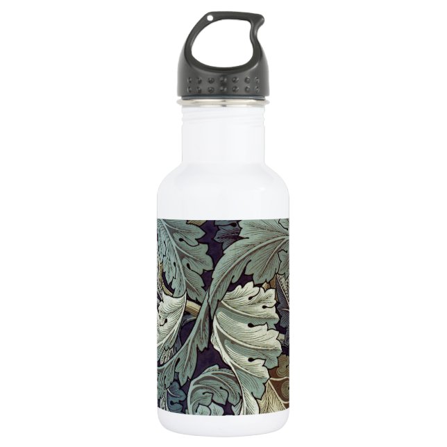 William Morris Acanthus Wallpaper Leaves 532 Ml Water Bottle (Front)