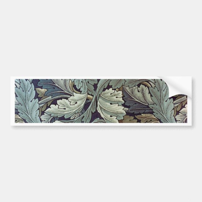 William Morris Acanthus Wallpaper Leaves Bumper Sticker (Front)