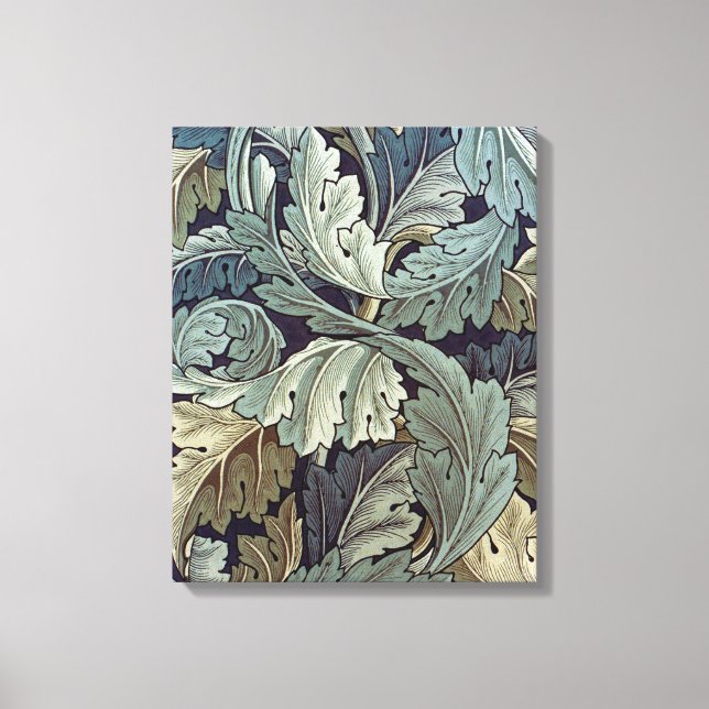 William Morris Acanthus Wallpaper Leaves Canvas Print (Front)