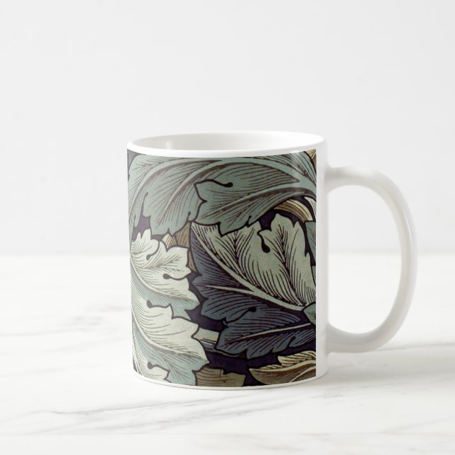 William Morris Acanthus Wallpaper Leaves Coffee Mug (Right)