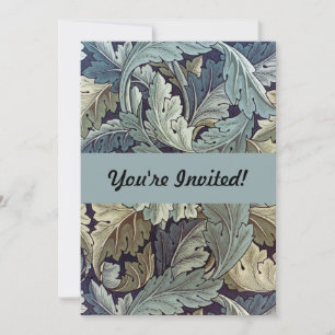 William Morris Acanthus Wallpaper Leaves Invitation