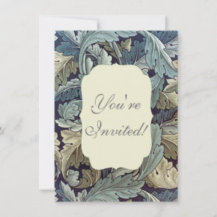 William Morris Acanthus Wallpaper Leaves Invitation
