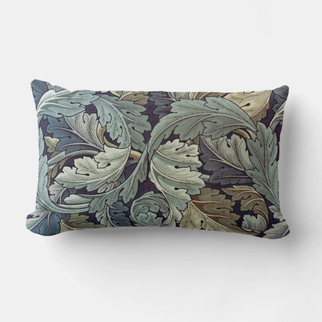 William Morris Acanthus Wallpaper Leaves Lumbar Cushion (Front)