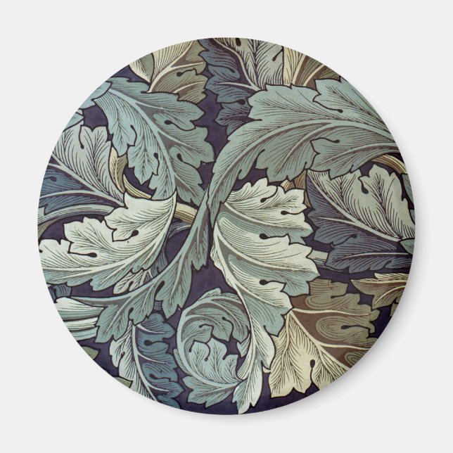 William Morris Acanthus Wallpaper Leaves Magnet (Front)