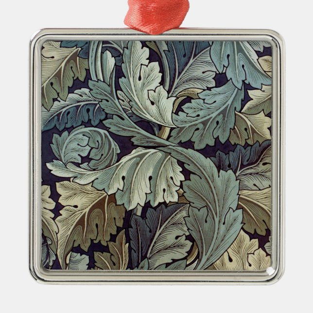 William Morris Acanthus Wallpaper Leaves Metal Tree Decoration (Front)